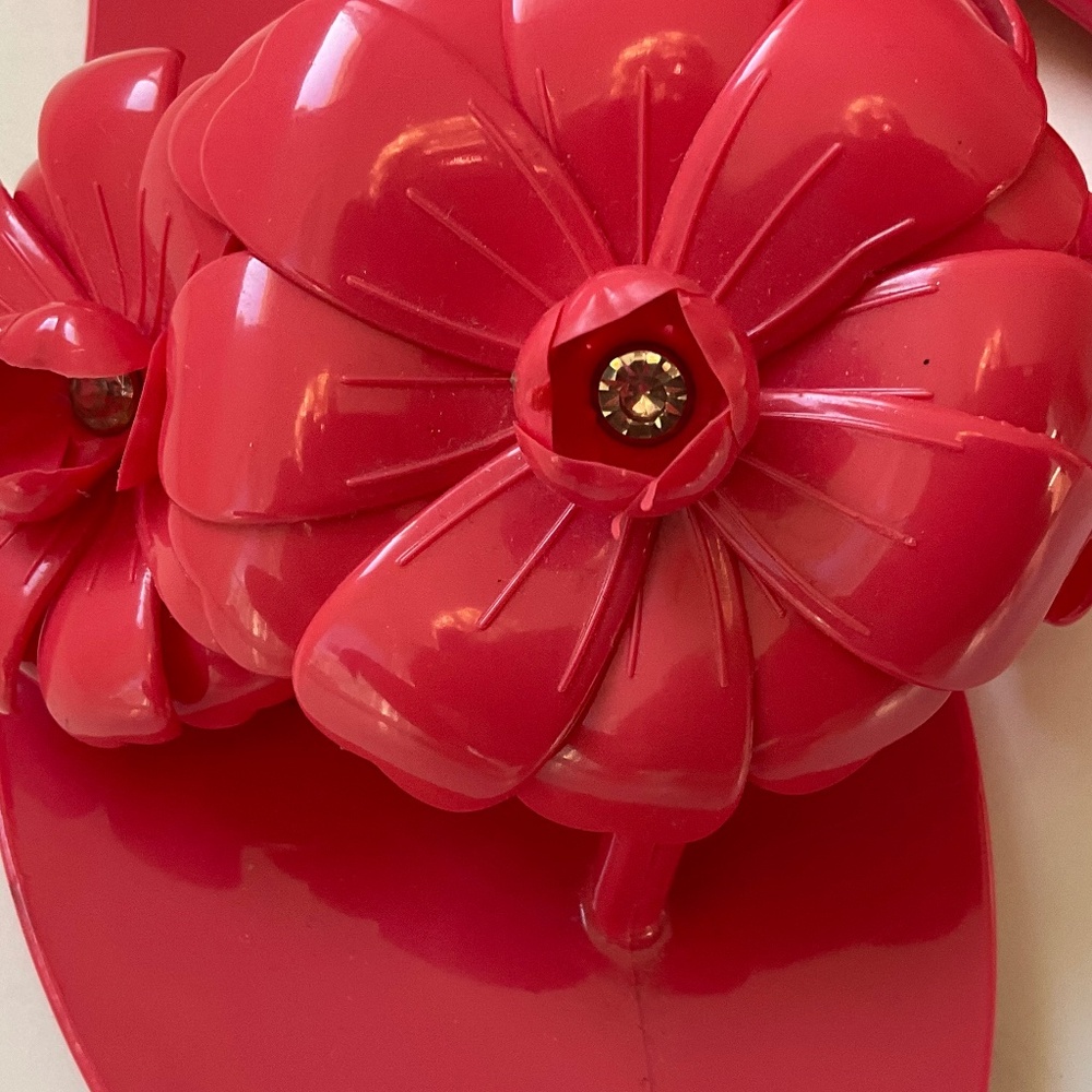 KATE SPADE Jaylee Floral Women's Jelly Sandals Size 7 NEW - Picture 4 of 9